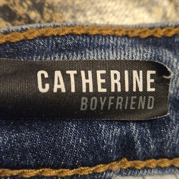 Kut from the Kloth Catherine Boyfriend Distressed Midrise Blue Jeans Women's 10 - Picture 11 of 16